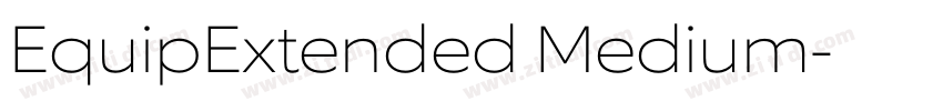 EquipExtended Medium字体转换